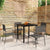 5 Piece Garden Dining Set Grey