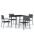 5 Piece Garden Dining Set Grey