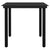 3 Piece Garden Dining Set Black