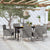 7 Piece Garden Dining Set Anthracite