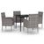 5 Piece Garden Dining Set Anthracite