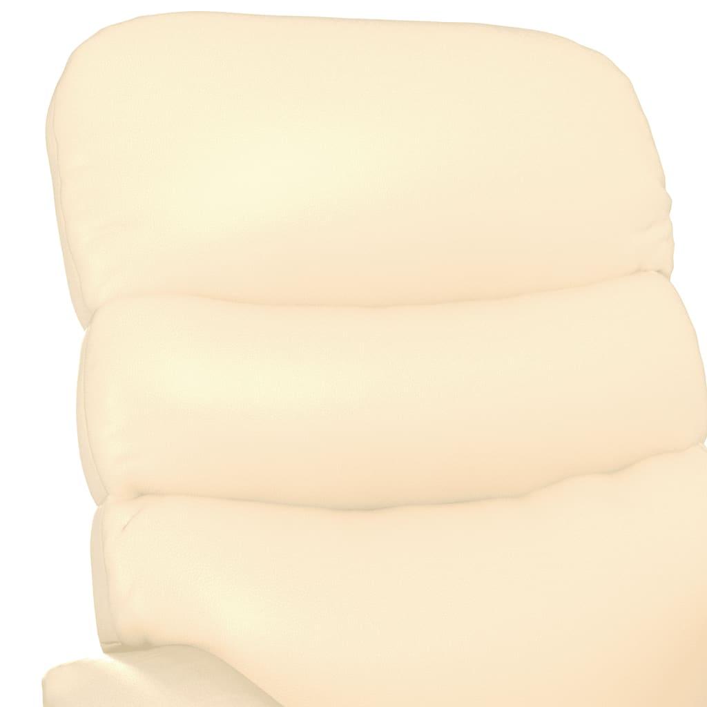 Massage Chair Cream Faux Leather