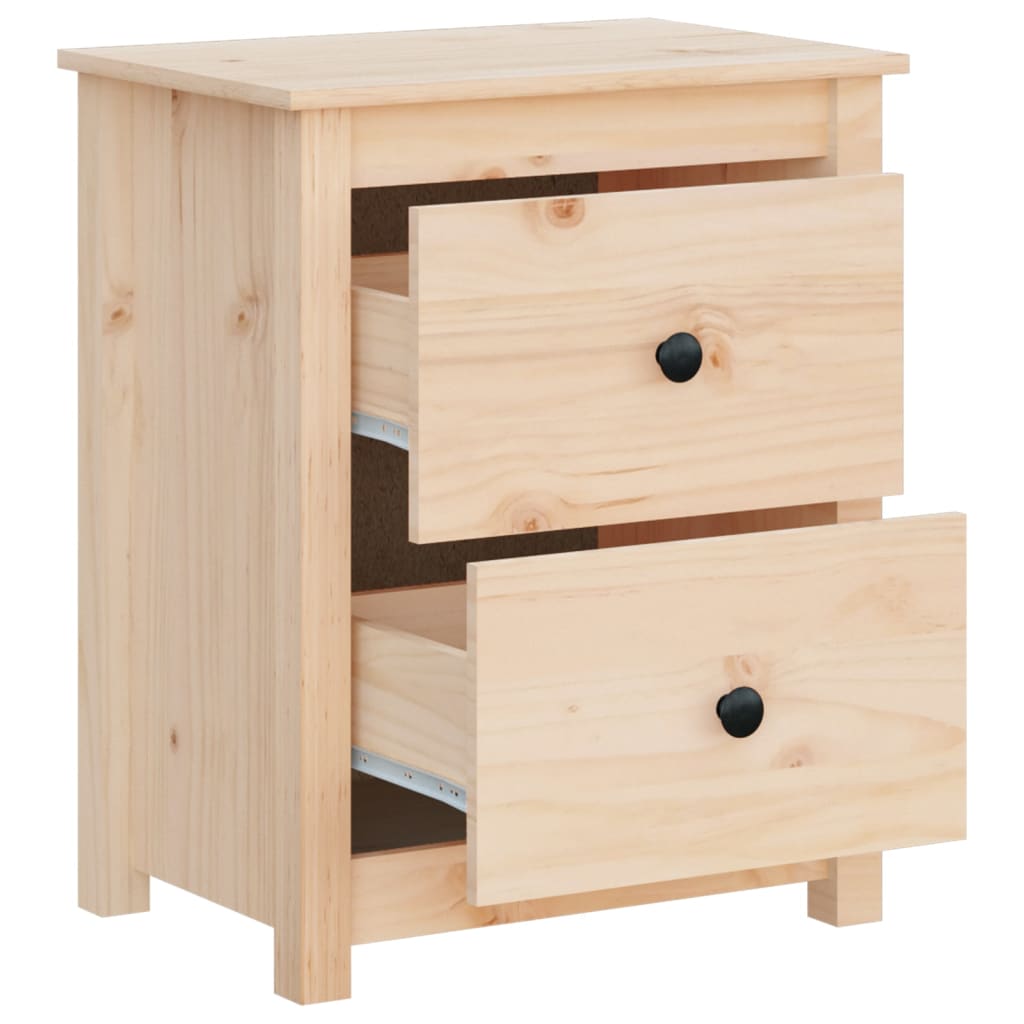 Bedside Cabinet 50x35x61.5 cm Solid Wood Pine