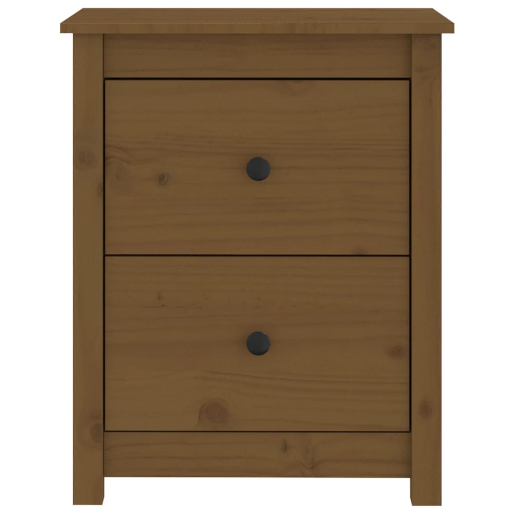 Bedside Cabinet Honey Brown 50x35x61.5 cm Solid Wood Pine