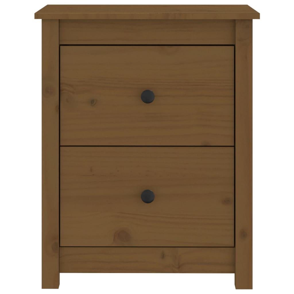 Bedside Cabinets 2 pcs Honey Brown 50x35x61.5 cm Solid Wood Pine