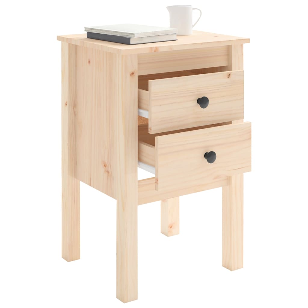 Bedside Cabinet 40x35x61.5 cm Solid Wood Pine