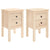 Bedside Cabinets 2 pcs 40x35x61.5 cm Solid Wood Pine