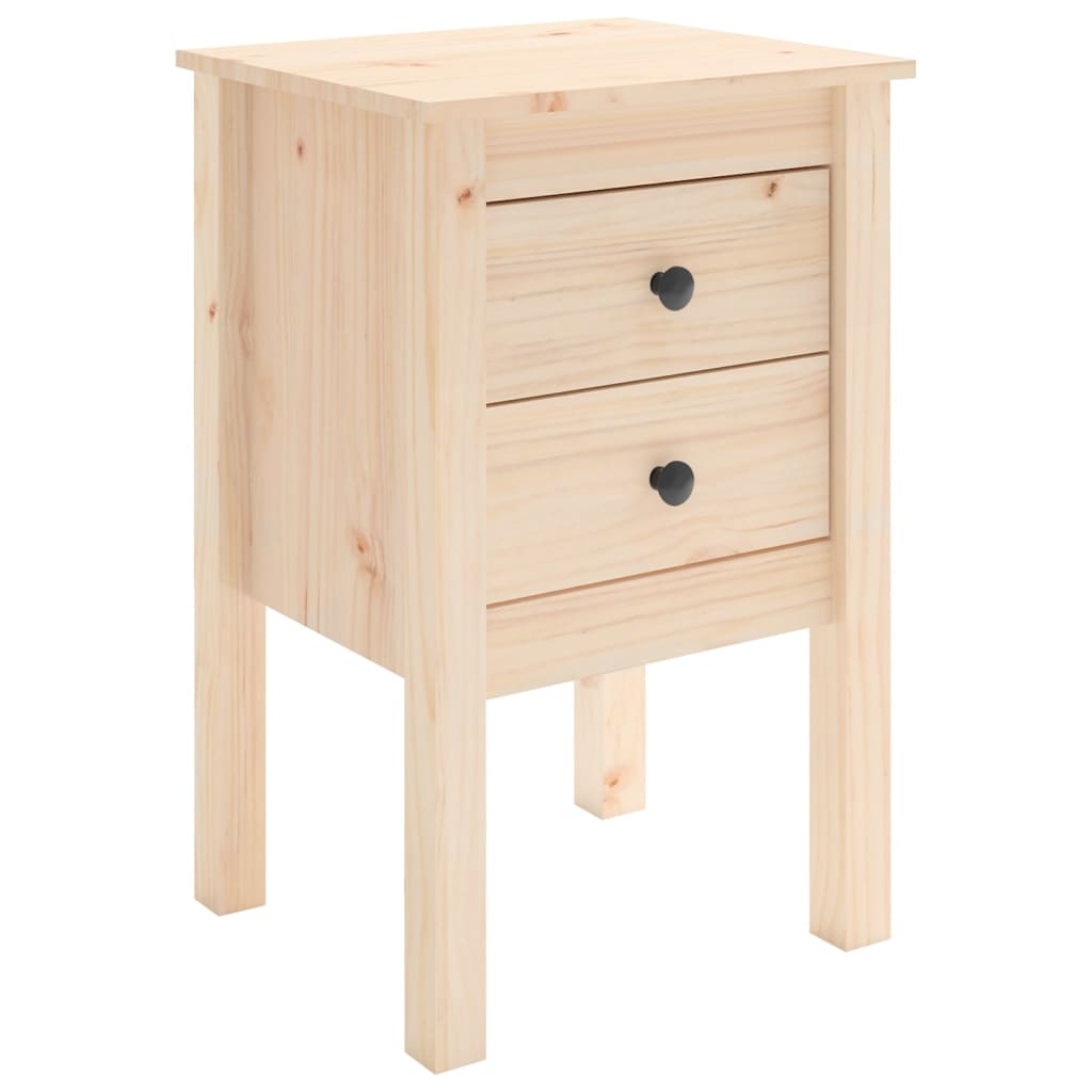 Bedside Cabinets 2 pcs 40x35x61.5 cm Solid Wood Pine