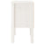 Bedside Cabinet White 40x35x61.5 cm Solid Wood Pine