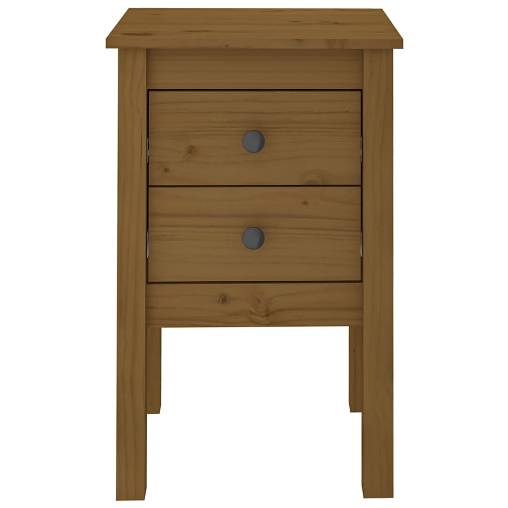 Bedside Cabinets 2 pcs Honey Brown 40x35x61.5cm Solid Wood Pine