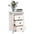 Bedside Cabinet White 40x35x61.5 cm Solid Wood Pine