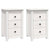 Bedside Cabinets 2 pcs White 40x35x61.5 cm Solid Wood Pine