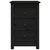 Bedside Cabinet Black 40x35x61.5 cm Solid Wood Pine