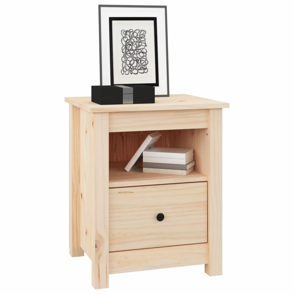 Bedside Cabinet 40x35x49 cm Solid Wood Pine