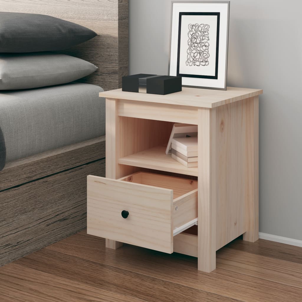 Bedside Cabinet 40x35x49 cm Solid Wood Pine