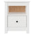 Bedside Cabinet White 40x35x49 cm Solid Wood Pine