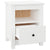 Bedside Cabinet White 40x35x49 cm Solid Wood Pine