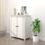 Sideboard White 70x35x80 cm Solid Wood Pine