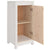 Sideboards 2 pcs White 39x35x80 cm Solid Wood Pine