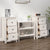 Sideboards 2 pcs White 40x35x80 cm Solid Wood Pine