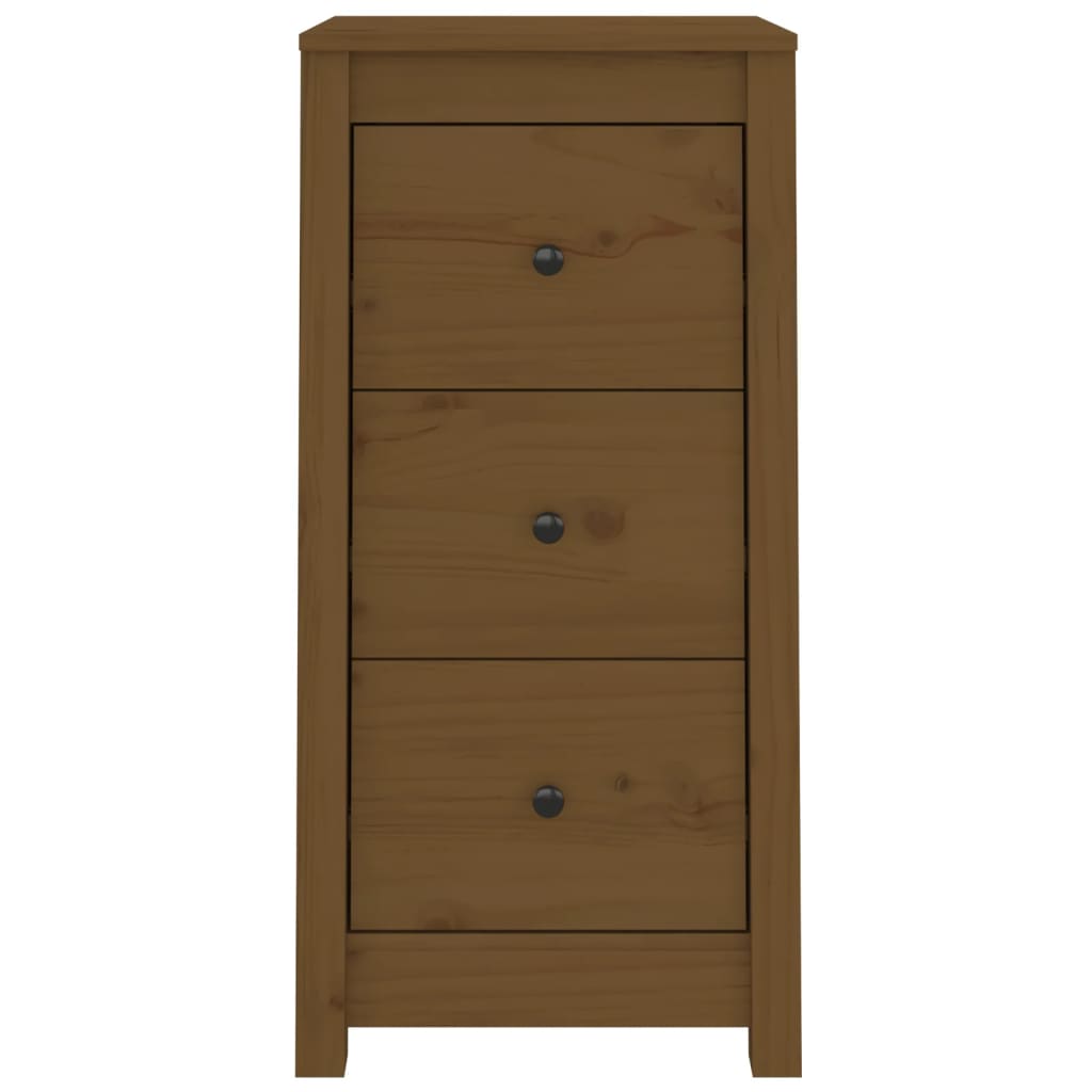 Sideboards 2 pcs Honey Brown 40x35x80 cm Solid Wood Pine