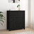 Sideboard Black 70x35x80 cm Solid Wood Pine