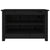 Shoe Bench Black 70x38x45.5 cm Solid Wood Pine