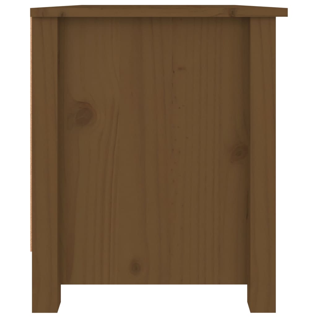 Shoe Cabinet Honey Brown 70x38x45.5 cm Solid Wood Pine