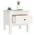 Side Table White 40x40x39 cm Solid Wood Pine