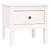 Side Table White 50x50x49 cm Solid Wood Pine