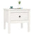 Side Table White 50x50x49 cm Solid Wood Pine