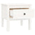 Side Table White 50x50x49 cm Solid Wood Pine