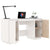 Desk White 140x50x75 cm Solid Wood Pine