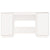 Desk White 140x50x75 cm Solid Wood Pine