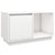 TV Cabinet White 74x35x44 cm Solid Wood Pine