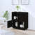 Sideboard Black 74x35x80 cm Solid Wood Pine