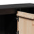 Sideboard Black 110.5x35x80 cm Solid Wood Pine