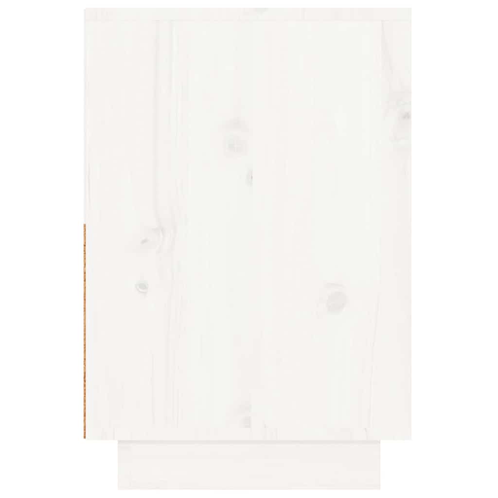 Bedside Cabinets 2 pcs White 60x34x51 cm Solid Wood Pine