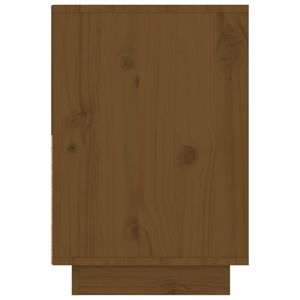 Bedside Cabinet Honey Brown 60x34x51 cm Solid Wood Pine