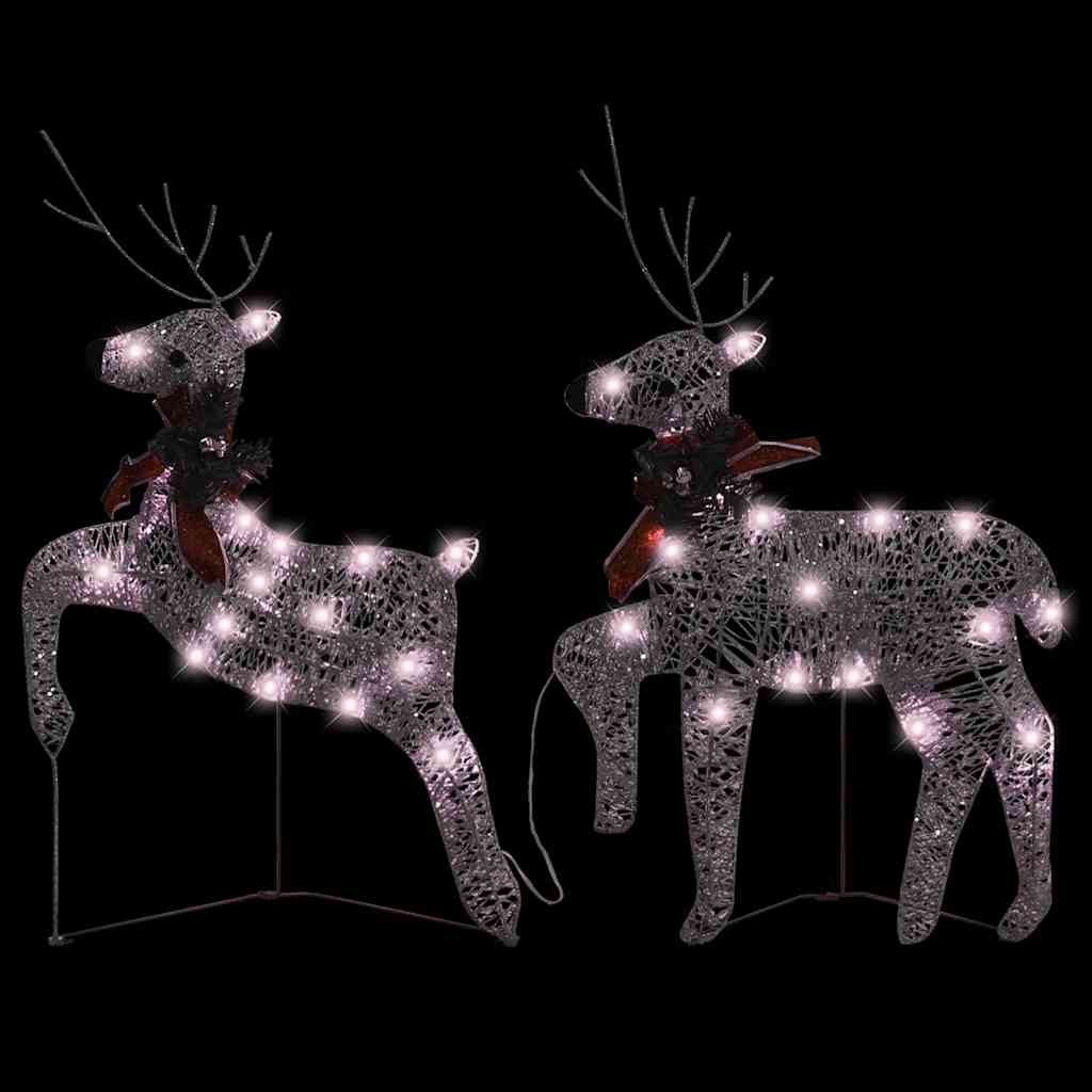 Christmas Reindeers 2 pcs Gold 40 LEDs