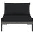 6 Piece Garden Lounge Set with Cushions Poly Rattan Dark Grey