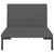8 Piece Garden Lounge Set with Cushions Poly Rattan Dark Grey