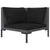 8 Piece Garden Lounge Set with Cushions Poly Rattan Dark Grey