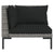 6 Piece Garden Lounge Set with Cushions Poly Rattan Dark Grey