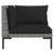 8 Piece Garden Lounge Set with Cushions Poly Rattan Dark Grey