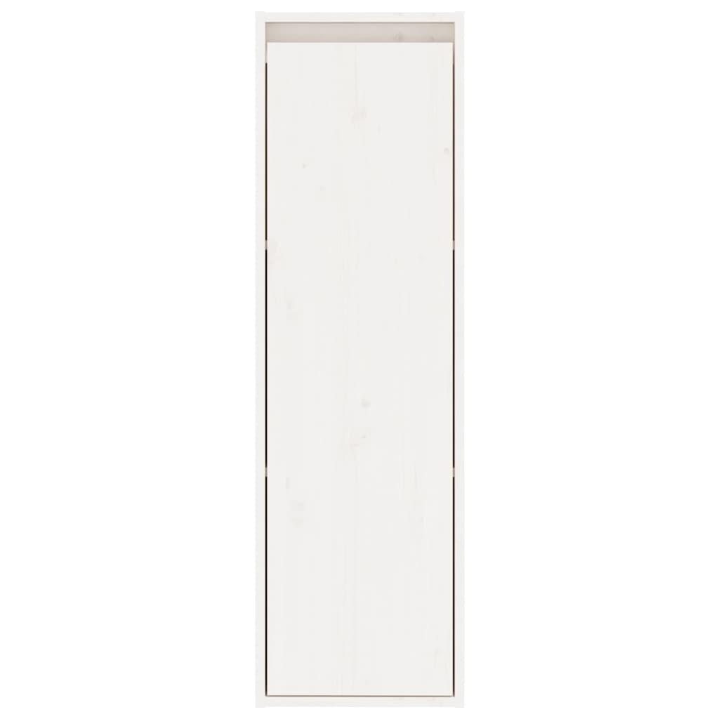 TV Cabinets 3 pcs White Solid Wood Pine