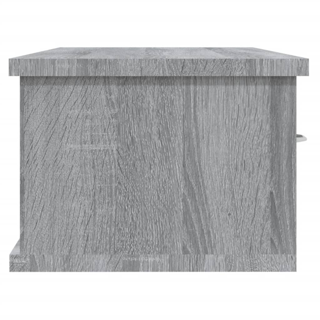 Wall Cabinet Grey Sonoma 88x26x18.5 cm Engineered Wood