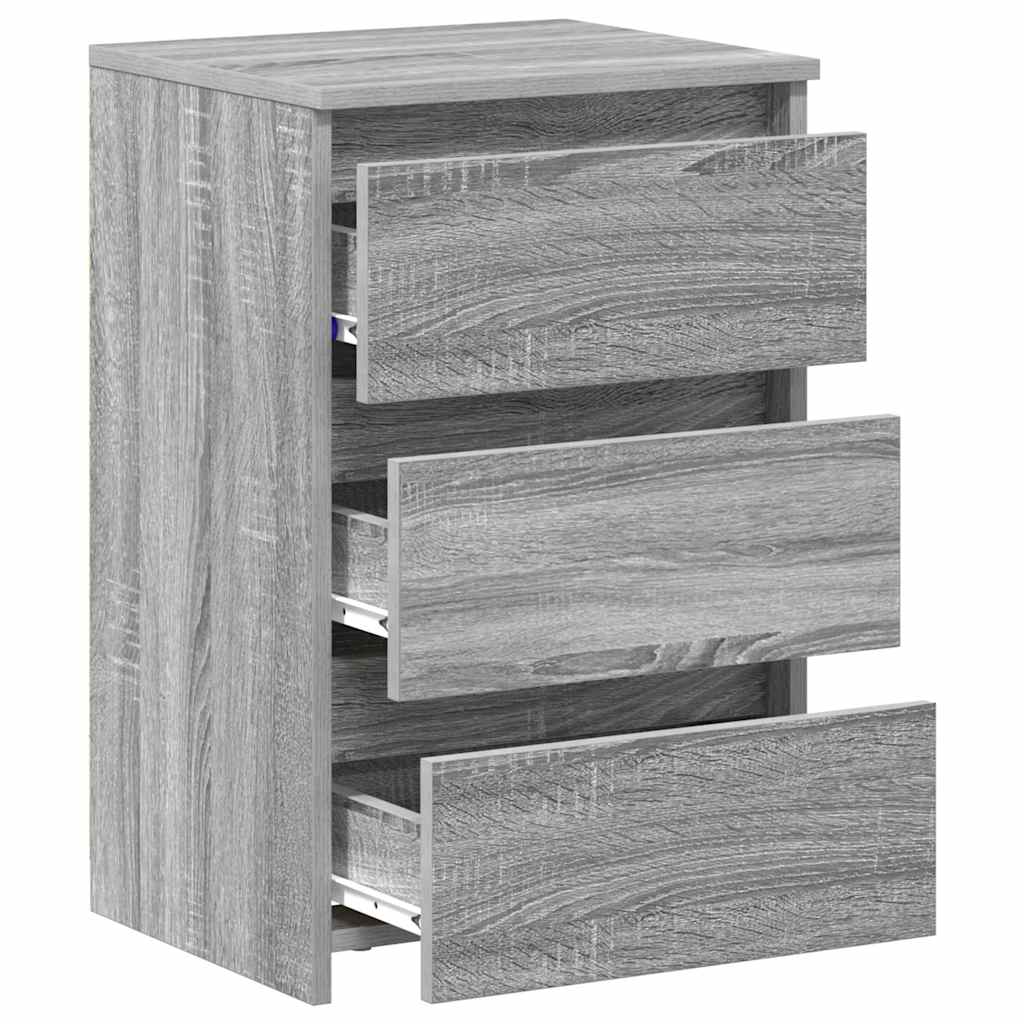 Bed Cabinets 2 pcs  Grey Sonoma 40x35x62.5 cm Engineered Wood