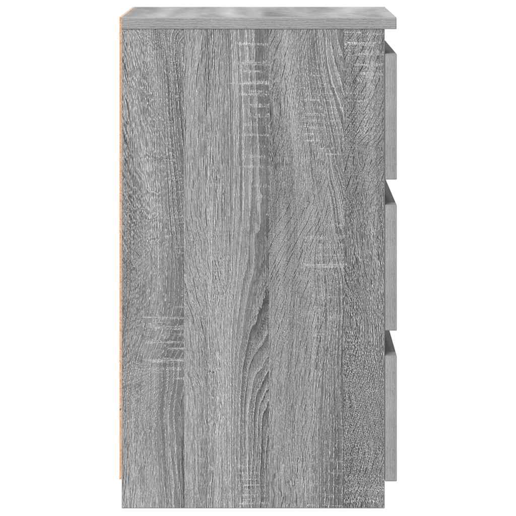 Bed Cabinets 2 pcs  Grey Sonoma 40x35x62.5 cm Engineered Wood