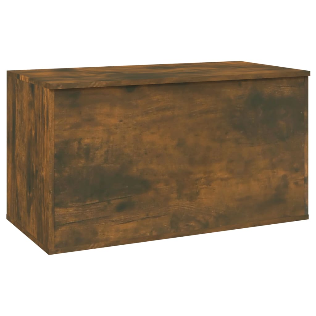 Storage Chest Smoked Oak 84x42x46 cm Engineered Wood